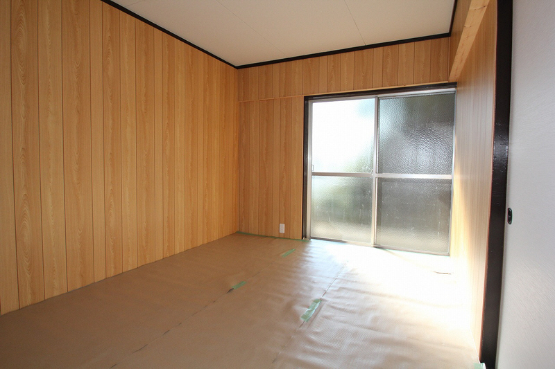 Living and room. Tatami rooms, Beautiful interior of the wood panel