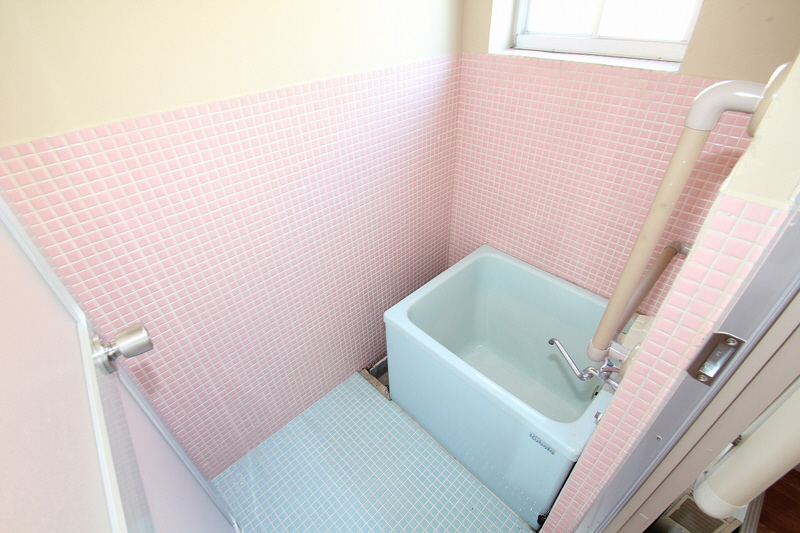 Bath. It is bright because there is a bath in the window also