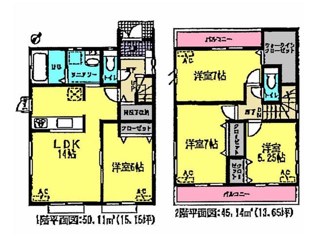 Floor plan. 26,990,000 yen, 4LDK, Land area 111.11 sq m , Building area 95.25 sq m floor plan