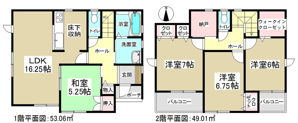 Floor plan. (4 Building), Price 33,800,000 yen, 4LDK, Land area 127.06 sq m , Building area 102.07 sq m