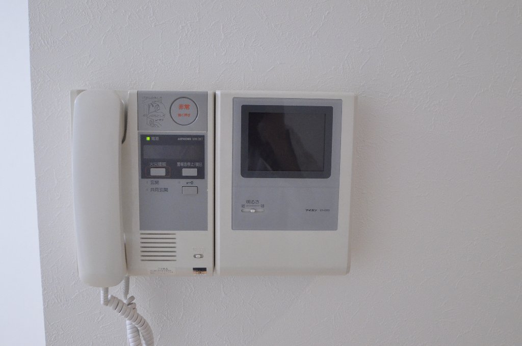 Security. Camera-equipped intercom