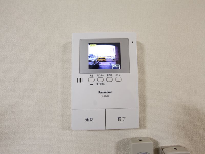 Security. Monitor with intercom