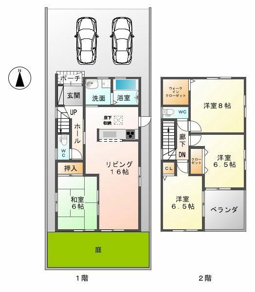 Floor plan. (No. 1 point), Price 29,800,000 yen, 4LDK, Land area 121.48 sq m , Building area 98.82 sq m