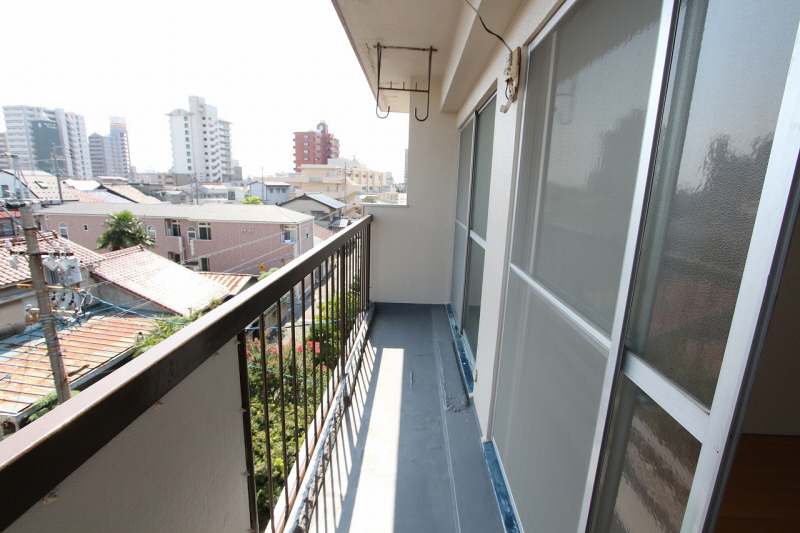 Balcony. Likely laundry is well dry. 