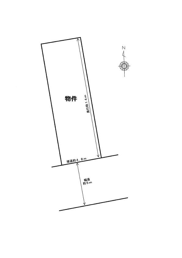 Compartment figure. Land price 10.8 million yen, Land area 73.15 sq m