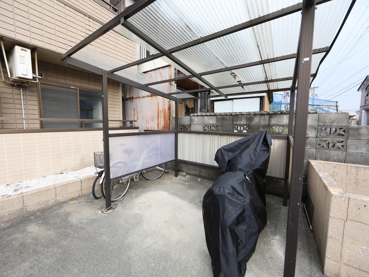 Other common areas. On-site bicycle parking lot