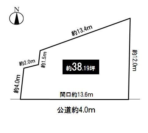 Compartment figure. Land price 23.6 million yen, Land area 126.27 sq m