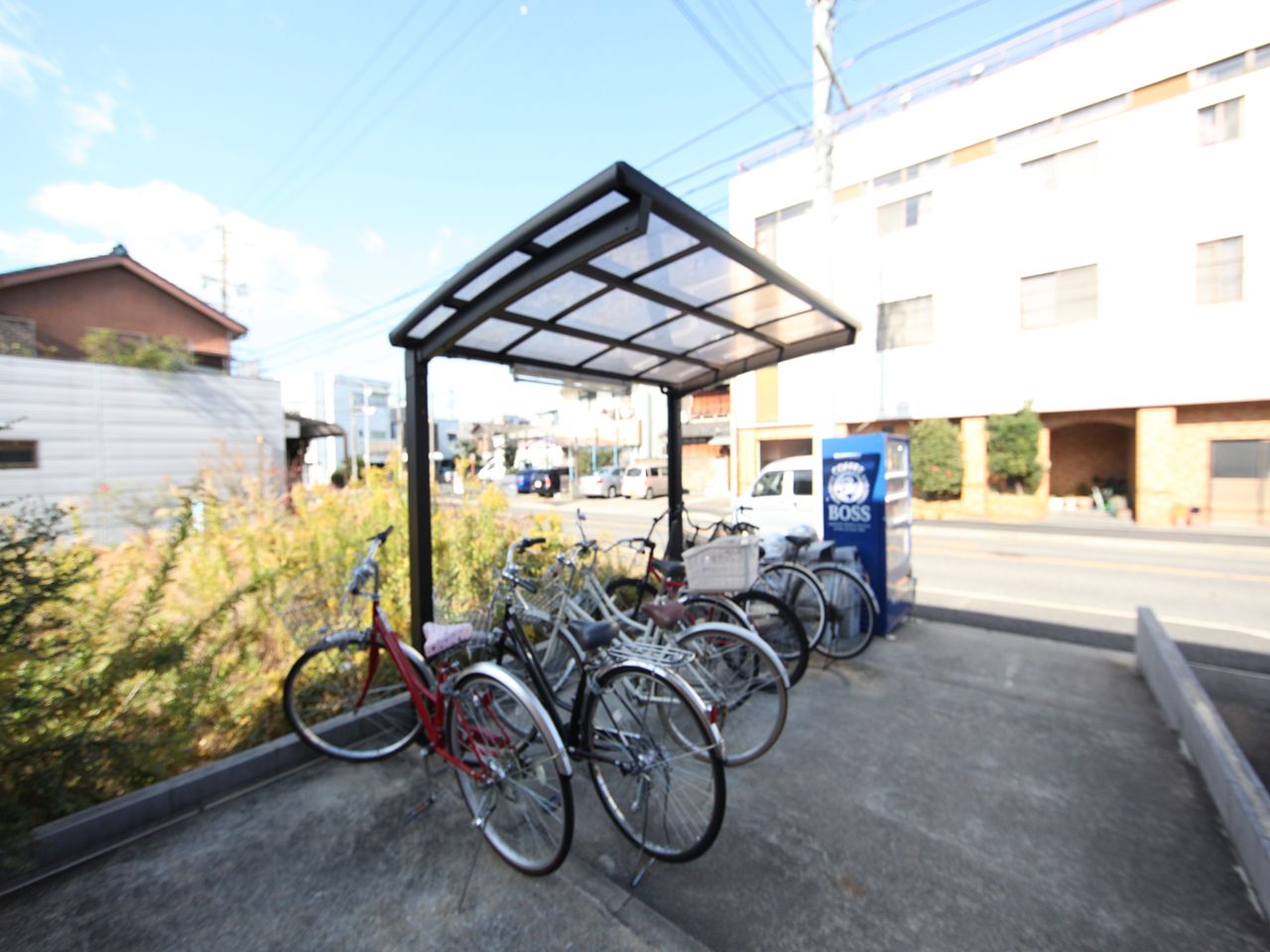 Other common areas. On-site bicycle parking lot