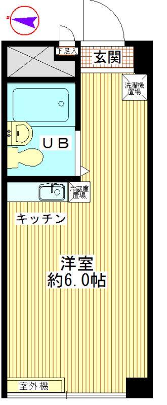 Floor plan. Price 4.3 million yen, Occupied area 18.36 sq m