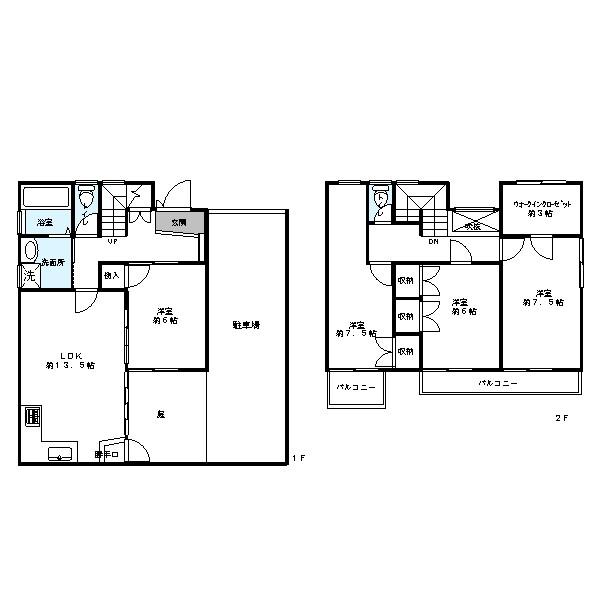 Floor plan. 25,800,000 yen, 4LDK, Land area 116.13 sq m , Building area 100.81 sq m