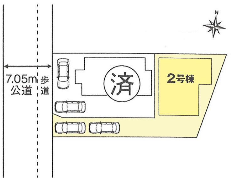 Compartment figure. 35,900,000 yen, 4LDK, Land area 135.45 sq m , Building area 97.29 sq m front road spacious! 