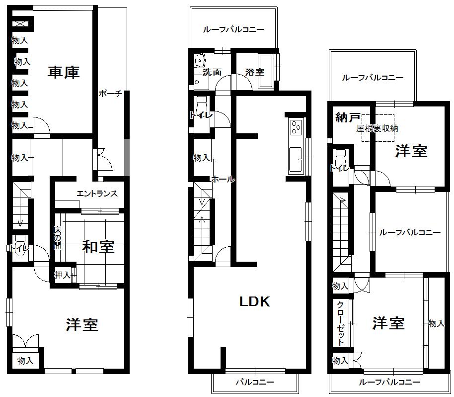Floor plan. 33,800,000 yen, 4LDK + S (storeroom), Land area 122.33 sq m , Building area 176.38 sq m housing wealth, Living 20 tatami mat is super sunny.