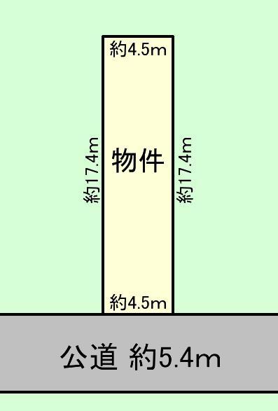 Compartment figure. Land price 12.8 million yen, Land area 78.67 sq m