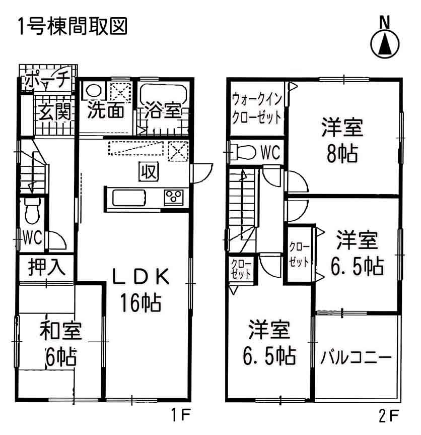 Floor plan. 29,800,000 yen, 4LDK, Land area 121.48 sq m , Building area 98.82 sq m