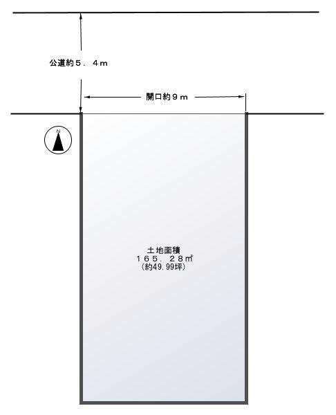 Compartment figure. Land price 23.5 million yen, Land area 165.28 sq m