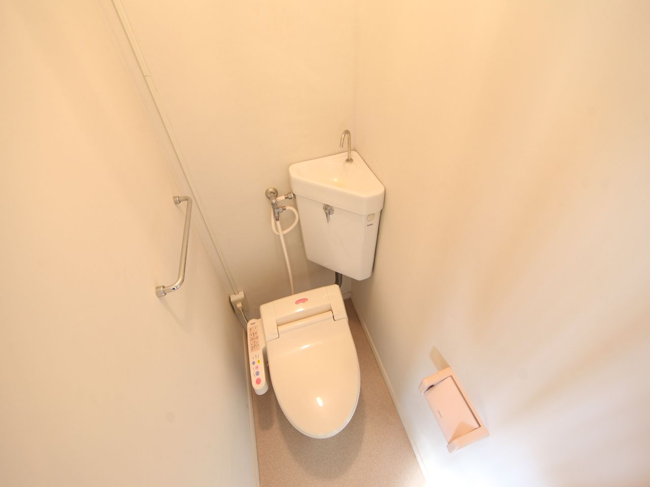 Toilet. Toilet with warm water washing toilet seat