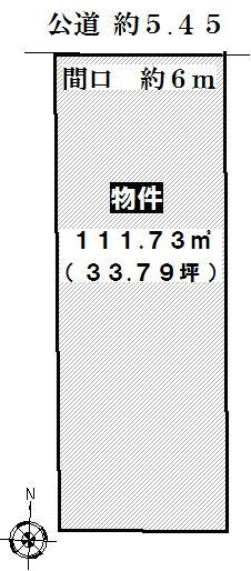 Compartment figure. Land price 19,800,000 yen, Land area 111.73 sq m