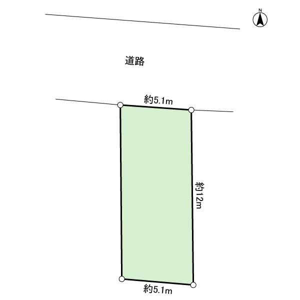 Compartment figure. Land price 14.8 million yen, Land area 64.57 sq m