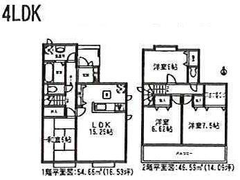 Floor plan. Price 33,800,000 yen, 4LDK, Land area 114.79 sq m , Building area 101.25 sq m