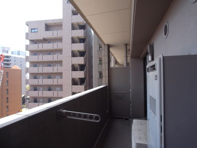 Balcony. View of a good veranda.