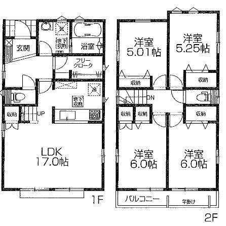 Floor plan. 37,200,000 yen, 4LDK, Land area 128.92 sq m , Building area 98.94 sq m