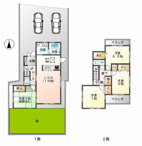 Floor plan. Price 30,800,000 yen, 4LDK, Land area 158.63 sq m , Building area 98.82 sq m