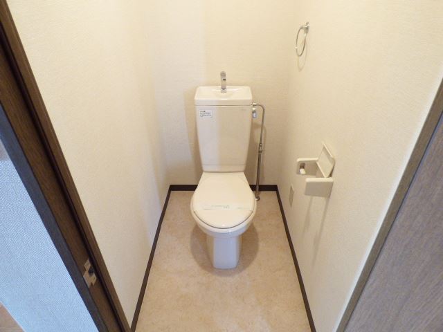 Toilet. Comes with a convenient storage is
