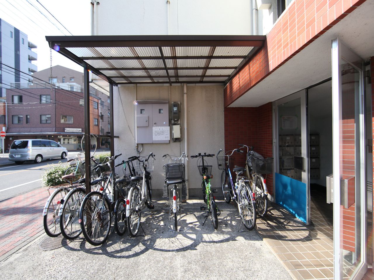 Other common areas. On-site bicycle parking lot