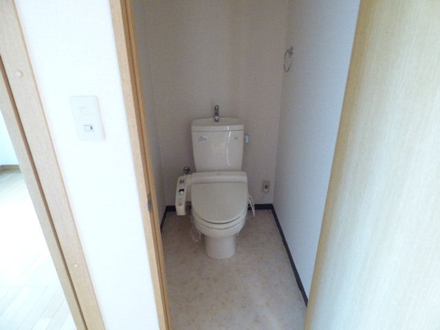 Toilet. Washlet with the toilet
