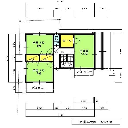 Floor plan. 29,800,000 yen, 4LDK + S (storeroom), Land area 146.97 sq m , Building area 107.65 sq m 2-floor plan view