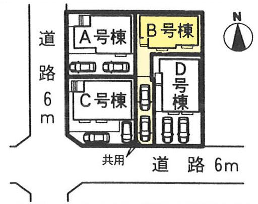 Compartment figure. 26,800,000 yen, 4LDK, Land area 118.74 sq m , Building area 91.51 sq m front road spacious! There is parking two cars available car space!