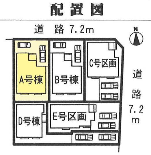 Compartment figure. 33,800,000 yen, 4LDK, Land area 114.79 sq m , Building area 101.25 sq m over the entire surface road spacious!
