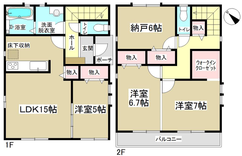 Floor plan. 33,900,000 yen, 3LDK + S (storeroom), Land area 100 sq m , There is a building area of ​​99.78 sq m walk-in closet! 
