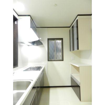 Kitchen. Consumer electronics with storage counter