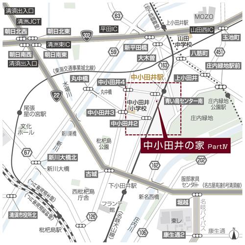 Local guide map. Wide-area view