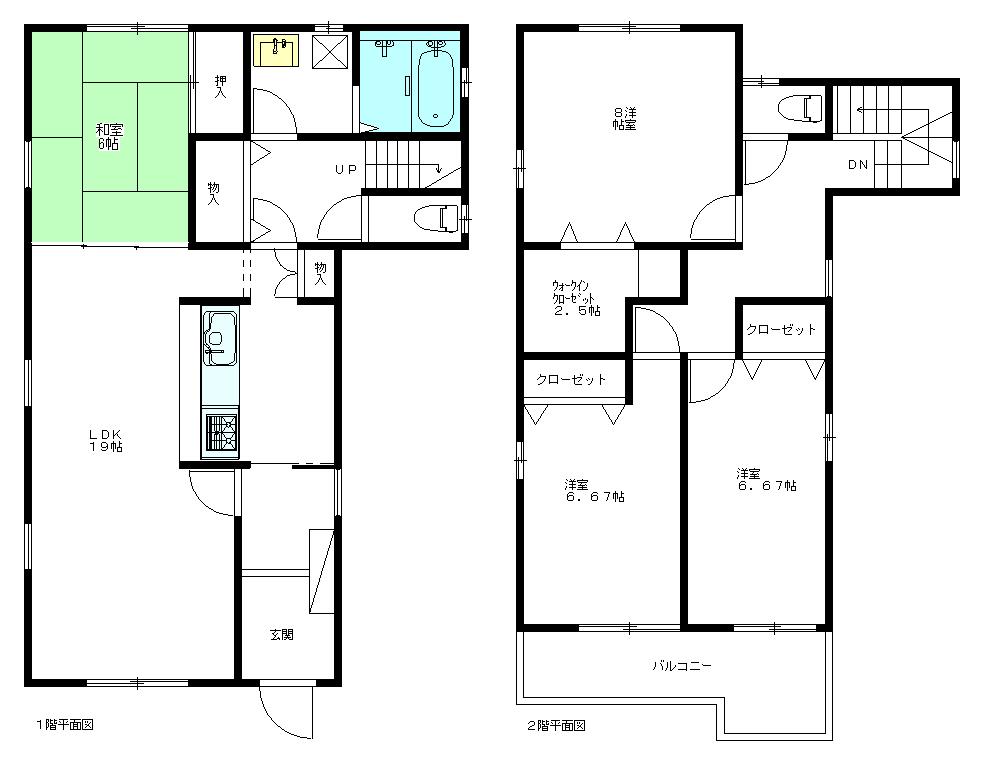 Floor plan. 34,800,000 yen, 4LDK, Land area 136.16 sq m , Building area 118.18 sq m