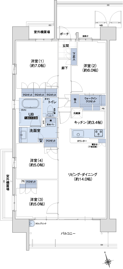 Floor: 4LDK, the area occupied: 88.4 sq m, Price: TBD