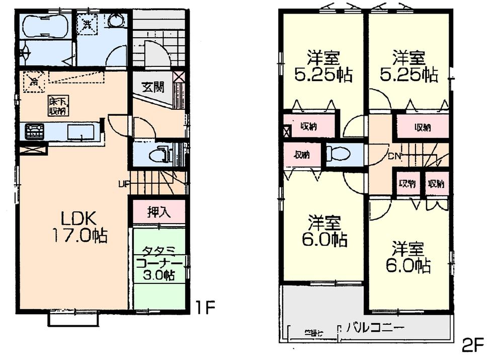Floor plan. 36,600,000 yen, 4LDK, Land area 133.95 sq m , Building area 98.53 sq m floor plan