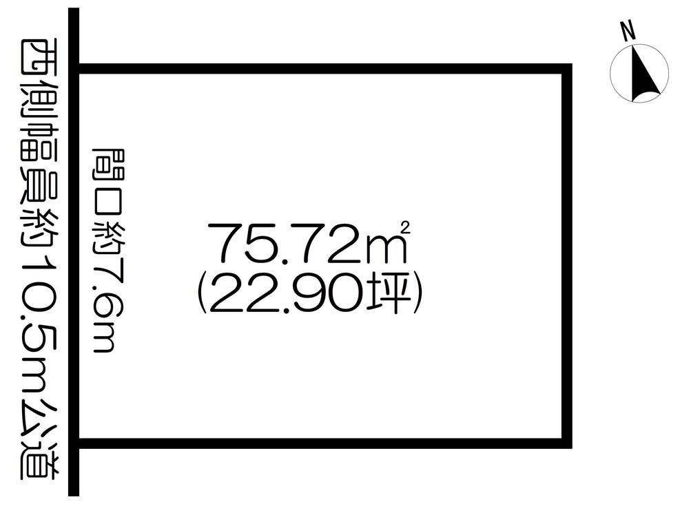Compartment figure. Land price 13 million yen, Land area 75.72 sq m