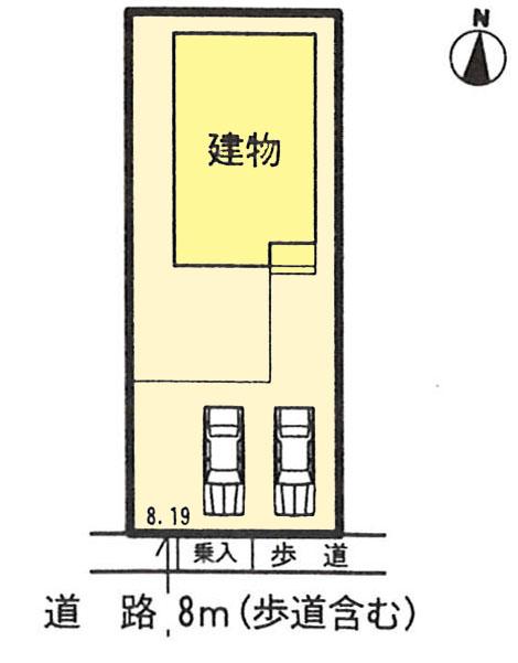 Compartment figure. 31.5 million yen, 4LDK, Land area 169.67 sq m , Building area 97.72 sq m parallel parking two cars Allowed!