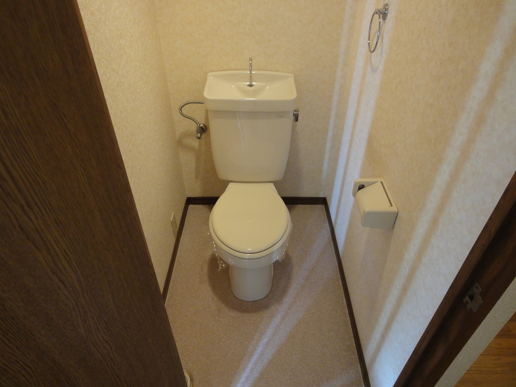 Toilet. toilet Photo is inverted by type Room No.