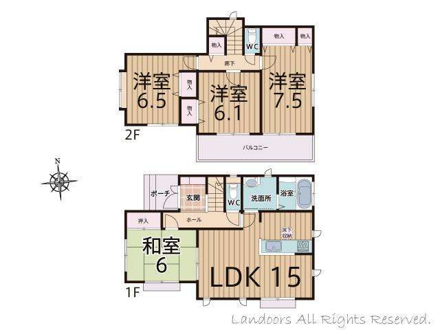 Floor plan. 32,800,000 yen, 4LDK, Land area 120.04 sq m , Building area 98.35 sq m floor plan