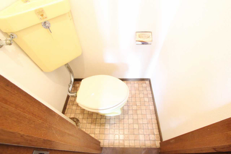 Toilet. It is your easy-to-clean because the lower is the tile. 