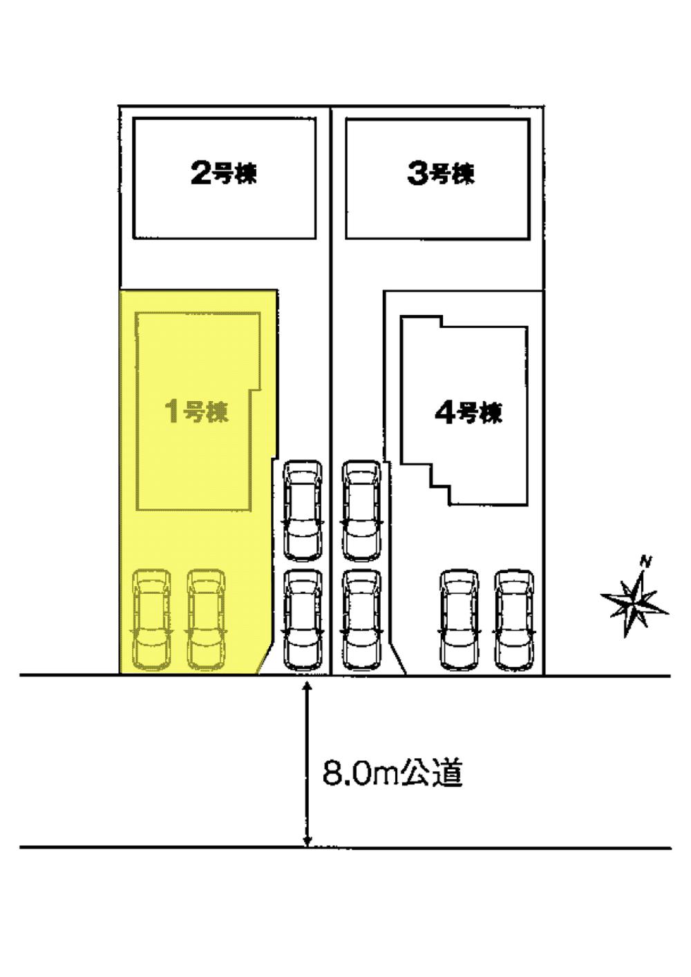 The entire compartment Figure. Part of yellow will be 1 Building.
