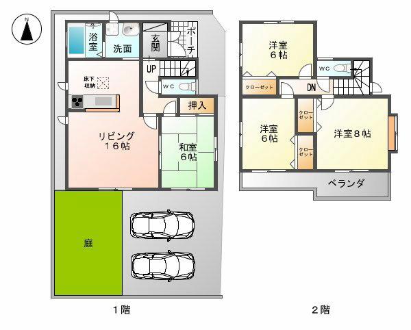 Floor plan. Yamanaka to Shonai Dori shops 1273m