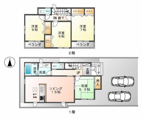 Floor plan. Yamanaka to Shonai Dori shops 1273m