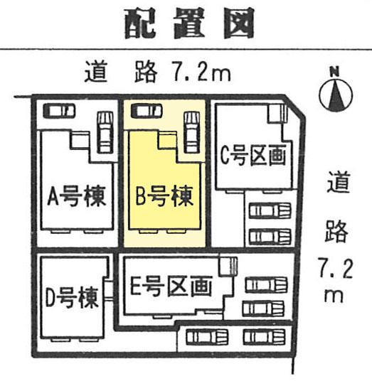 Compartment figure. 34,800,000 yen, 4LDK, Land area 115.28 sq m , Building area 98.55 sq m front road spacious!