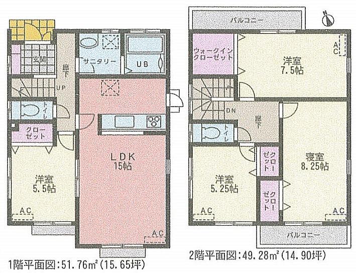 Floor plan. 32,880,000 yen, 4LDK, Land area 118.34 sq m , Building area 101.04 sq m