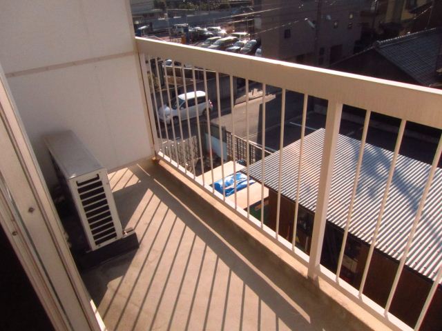 Balcony. Wide veranda