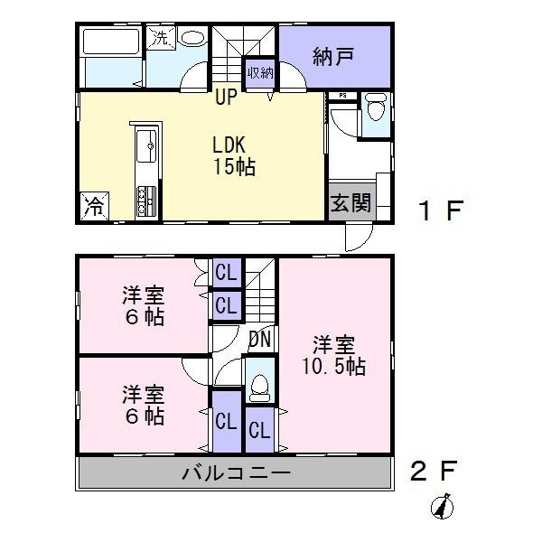 Floor plan. 30,900,000 yen, 3LDK+S, Land area 132.23 sq m , Building area 94.4 sq m